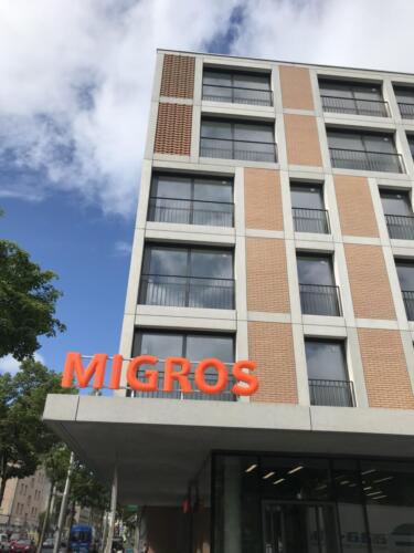 Migros bern breitenrain Klinkerfassade